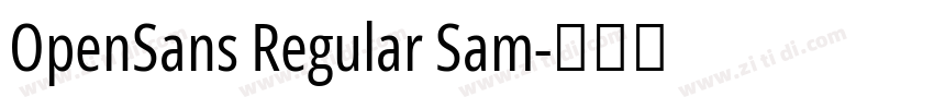 OpenSans Regular Sam字体转换 OpenSans Regular Sam字体转换